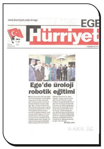 Ege Üniversitesi Robotik Cerrahi Eğitim Programı